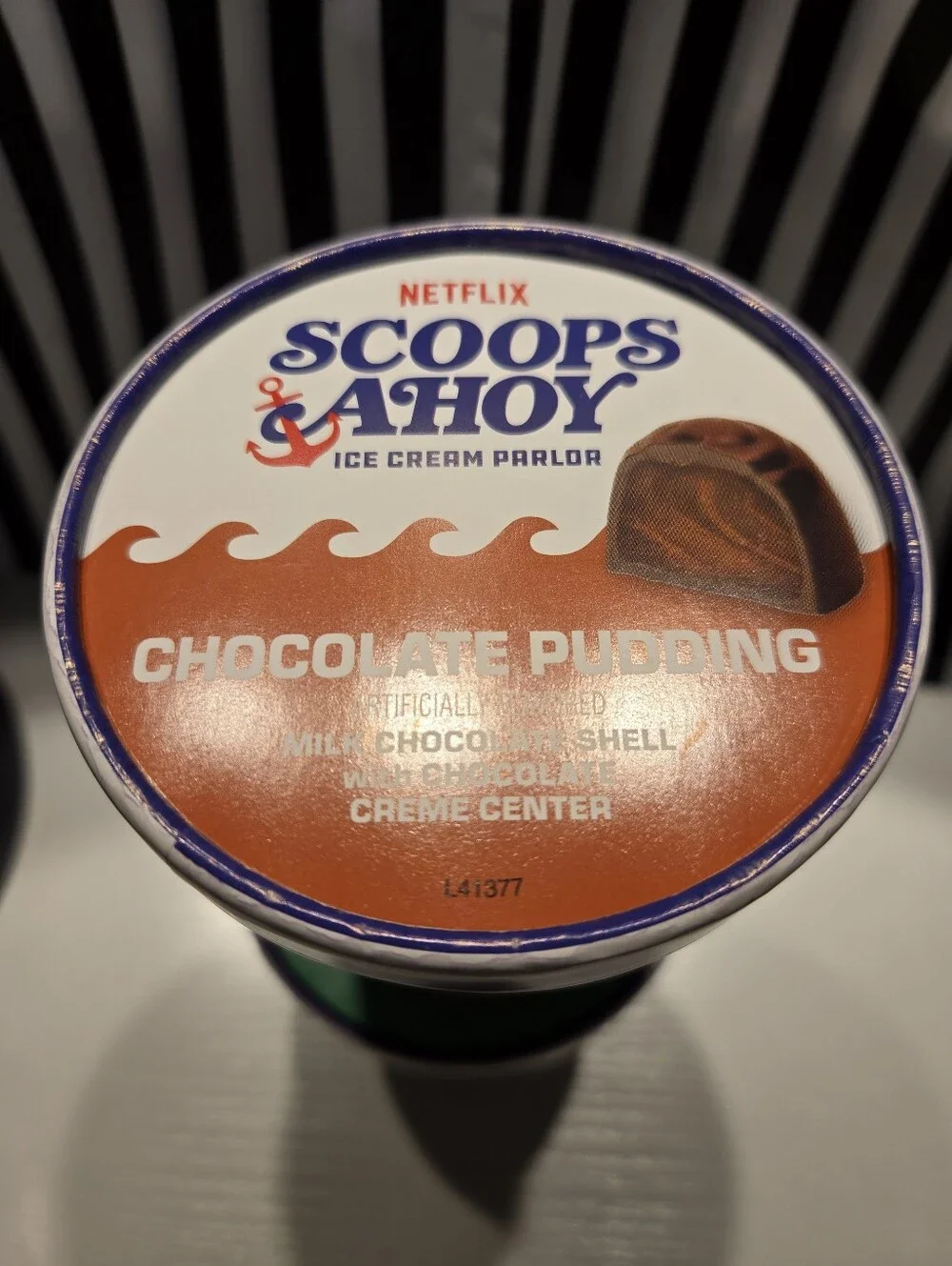 Netflix Scoops Ahoy Ice Cream Pints - Mint Green & Choc Pudding Stranger Things